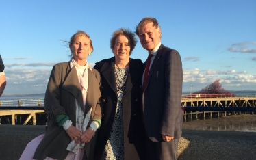 From left to right: Former Mayor of Southend, Cllr Judith McMahon, Mayor of Southend, Cllr Fay Evans & Sir David Amess MP